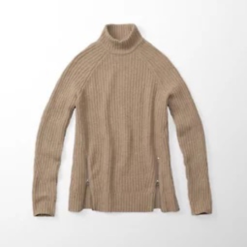 Abercrombie & Fitch Camel Turtleneck Sweater
